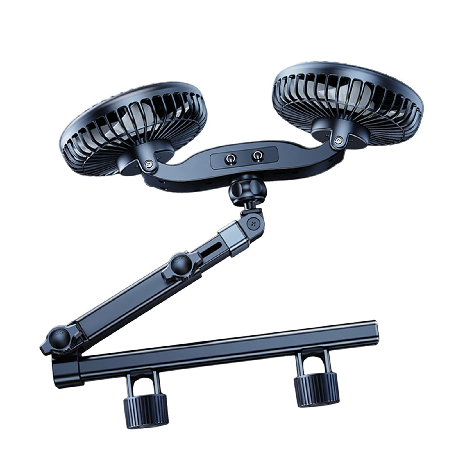 Dickly Car Fan for Backseat Electric Cooling Fan SUV Sedan with 360 degree Rotatable