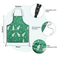 thumbnail image 7 of Green Christmas Tree Pattern Kids Aprons for Girls and Boys,Adjustable Neck Strap Toddler Aprons for Kids Cooking Baking, 7 of 7