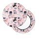 thumbnail image 2 of Balery Cat Fundas de asiento para taburete de bar redondo de tela de terciopelo ajustables que protegen de arañazos y manchas para sillas de 14 a 17 pulgadas.-14 inch, 2 of 7