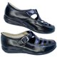thumbnail image 2 of Huarache en Piel Vacuno Cómodo Casual Hebilla Enco Footwear  mod.1003 Plataforma Piel Res confort Color Negro, 2 of 4