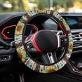 thumbnail image 3 of Uorisanigo Boho 15 Inch Car Wheel Cover for Women Sunflower Car Steering Wheel Protector for Winter Breathable Fuzzy Steering Wheel Cover with Elastic Edge Novelty Car Decor Gift for Mom, 3 of 8