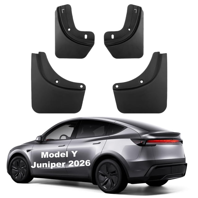 Juegos de Guardabarros SIGLIN para Tesla Model Y Juniper 2025-2026, Set de 4 piezas