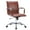 Dark Brown, variant on LeisureMod Harris Modern Adjustable Swivel Leather Task Office Chair with Tilt and Ergonomic Design, Black