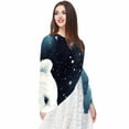 thumbnail image 5 of Starry Polar Bear Translucent Chiffon Yarn Silk Scarf - Light Breathable Material - 180*73 Size - Elegant and Stylish Accessory for Women, 5 of 6