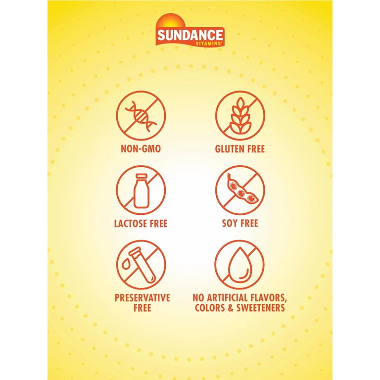 Sundance Vitamin D3 10,000 IU Softgels - High Potency Gluten-Free Supplement, 100 Count