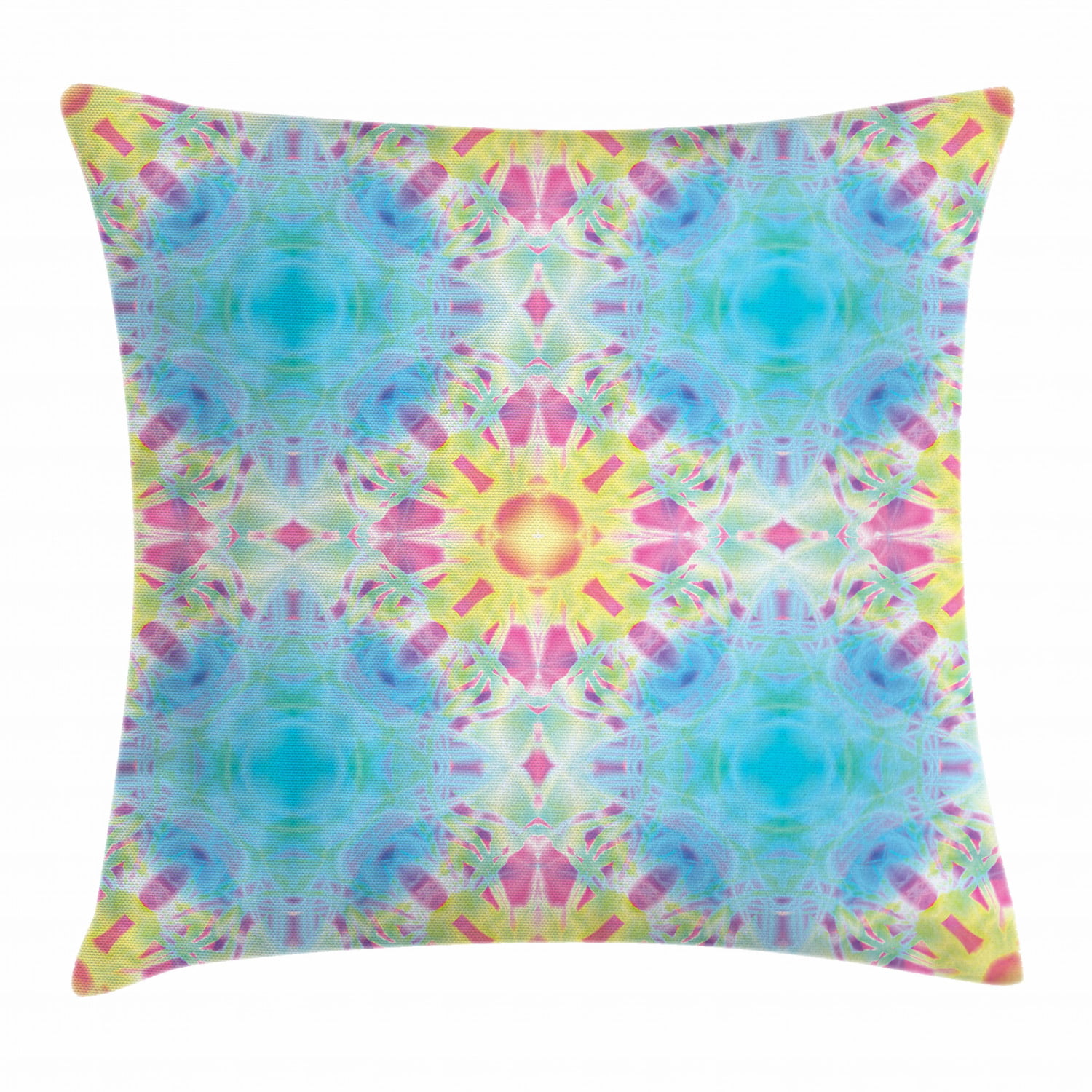 24" Small Elephant Mandala Floor Decorative Cushion Tie Dye Pillow Covers Throw