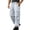 #0099-Blue, variant on Men's Sun Protection Cargo Pants Solid Color Ice Cool Quick Dry Multi Pockets Elastic Waist Outdoor Sports Work Long Trousers