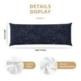 thumbnail image 3 of Bingfone Body Pillow Cover Long Pillow Case With Zipper Decorative Bedding Pillowcase 20"X54" Soft Cushion Pillow Case For Bedroom-Navy Dark Blue, 3 of 8