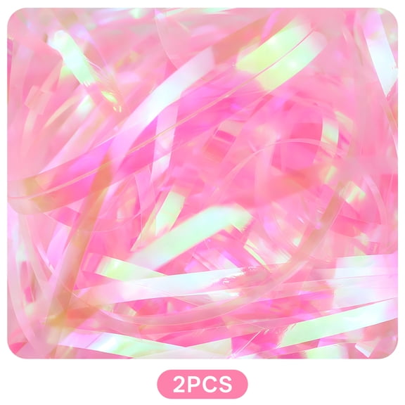 MISSMILE 3.53oz Basket Filler,Luxurious Shimmer Effect Shredded Paper for Gift Baskets,Stuffing for Crafts Box Filler for Gift Wrapping,Basket Filling,Wedding Decorations,pink