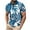 Light Blue, variant on UVEASISHA Mens Quarter Zip Polo Shirts,Mens Polo Shirts 1/4 Zip Shirts Casual Stripe Summer Lightweight Short Sleeve Golf Collared Shirt,Light Blue L