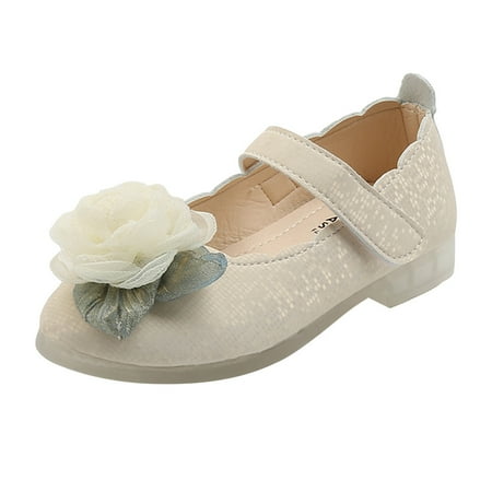 

zuwimk Baby Shoes Baby Boys Girls Pu Leather Hard Bottom Walking Sneakers Beige