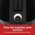 thumbnail image 5 of Hamilton Beach 2-Slice Toaster with Extra-Wide Slots, Toast Boost, and Removable Crumb Tray, Black, 5 of 9
