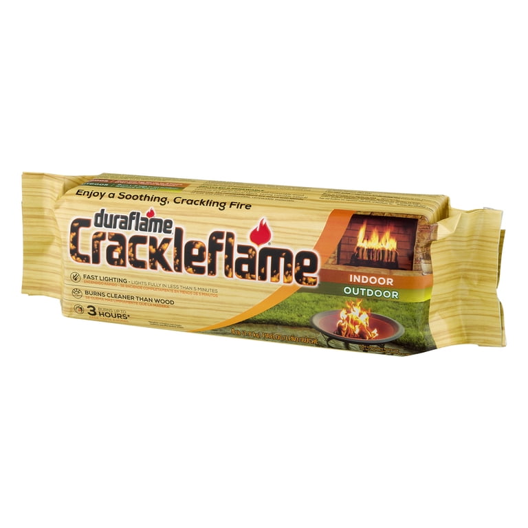 duraflame® Crackleflame® 4lb 3-hr Indoor/ Outdoor Firelog - Walmart.com