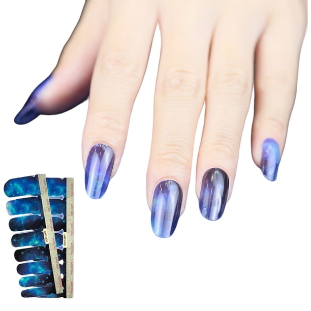 Seitruly Pegatina para uñas Estilo autoadhesivo Combinación perfecta Paster atractivo Viscosidad fuerte Encanto Fácil de arrancar Puntas de manicura Juegos de manicura YMC1008 Seitruly CE011888-08B