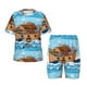 thumbnail image 1 of Balery Animals on Noah's Ark Conjunto de Pijama Infantil de Manga Corta con Estampado – Ropa de Dormir de Algodón Suave-Medium, 1 of 6