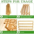 thumbnail image 6 of Buric Bamboo 4-Tier Shoe Shelf Foldable Bamboo Shoe Rack Multifunctional Free Standing Shoe Shelf Storage Organizer，Black, 6 of 8