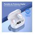 thumbnail image 4 of Audífonos in-ear inalámbricos Bluetooth 5.3 con Micrófonos 1Hora A8s TWS blanco, 4 of 4