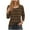Brown, variant on Women Fall Clothes Trendy Fall Tops Vacation 3/4 Sleeve Shirts Oversized Pack 2025 Pullover Sweaters Winter Clothes