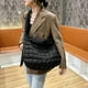 thumbnail image 5 of Bolsa de hombro grande capacidad, bolso acolchado negro, 5 of 6