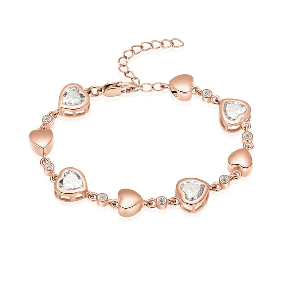 Crystal Cremation Bracelet for Ashes Stainless Steel - Heart Urn Bracelet for Ashes for Pet/Human Memorial Bangle