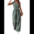 thumbnail image 1 of Conjuntos de 2 Piezas para Mujer: Chaleco de , Conjuntos Casuales Elegantes, Pantalones de Pierna , Trajes. Verde M, 1 of 7