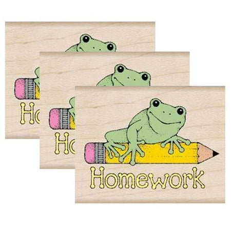 UPC: 0194629105694 | Hero Arts Homework Frog Stamp Pack of 3 (HOAD291-3)