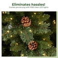 thumbnail image 6 of Nearly Natural 11ft. White Mountain Pine Artificial Christmas Tree with 1050 Clear LED Lights, 6 of 15