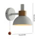 thumbnail image 2 of Lámpara de pared LED, Lámpara de fondo personalizable, dise?o moderno, iluminación cálida, decoración de dormitorio, living room, estilo elegante, marco metálico, base de madera, ajustable,, 2 of 8