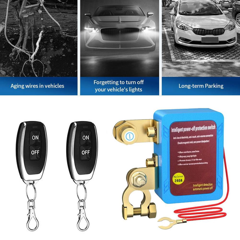 CHULIMAMAO DaierTek Remote Battery Disconnect Switch 12V 240A Kill Switch Automatic Power Switch Shut Off Switch Remote For Auto U7O8