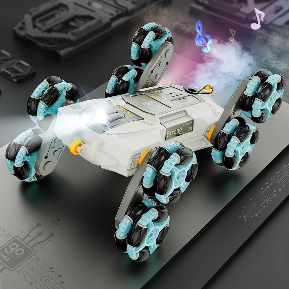 FLYNOVA Gesture Sensing Rc Car Toys for Boy Age 8-13,2.4Ghz 8Wd Remote Control Car,Racing Drift Double-Sided Stunt Car,Christmas Birthday Coolest Gift Ideas for Boys Girls Kids 8 9 10 11 12+ Year