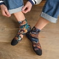 thumbnail image 3 of Naloa Whimsical Animal Spiral Ankle Socks for Women Non Slip Socks No Show Socks Classic Low Cut Casual Socks Casual Socks, 3 of 7