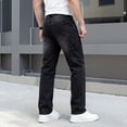 thumbnail image 5 of Smawell Men's Black Carpenter Jeans, Relaxed Fit Straight Leg Work Pants, Durable Double Knee Utility Jeans with Multi Pockets, Breathable Comfortable Casual Denim Pants for Work, Construction, Daily, 5 of 6