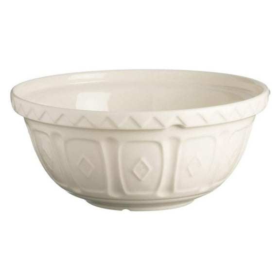 Drevy 2001.838 S12 Colour Cream Chip Resistant Earthenware Mixing Bowl 29cm Diameter, Ceramic, 4 Litre/29 cm