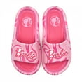 thumbnail image 4 of Barbie 874308-size7 Bright Pink Logo Womens Flip Flop Slide Sandals - Size 7, 4 of 5