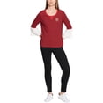 thumbnail image 1 of Tommy Hilfiger Womens Striped Knit Blouse, Red, X-Large, 1 of 1