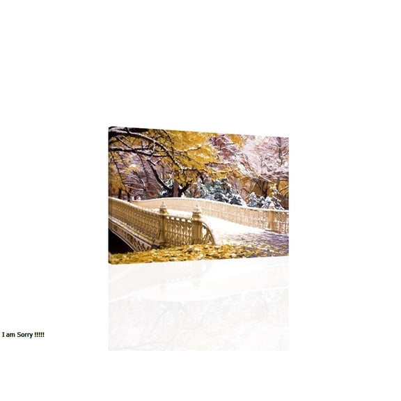 Bow Bridge Central Park Oil Painting CANVAS or PRINT WALL ART