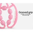 thumbnail image 3 of Rouleau de Massage Musculaire, Rouleau de Massage en Mousse 3D 360, 7 Roues, Massage Anti-Cellulite (Rose), 3 of 5