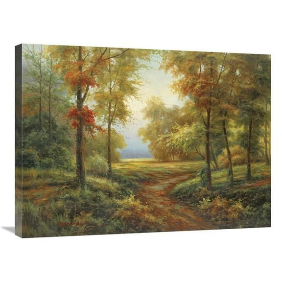 24 x 32 in. Early Autumn Path Art Print - Lazzara