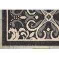 thumbnail image 5 of Nourison Caribbean Indoor/Outdoor Charcoal 5'3" x 7'5" Area Rug, (5x7), 5 of 7