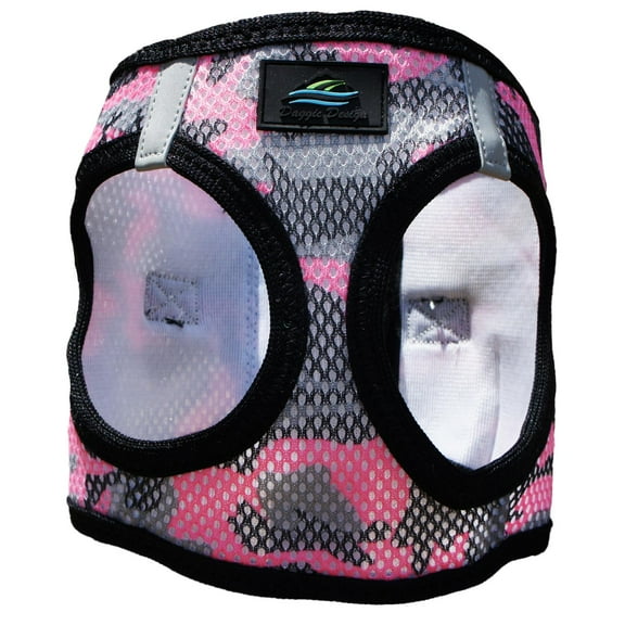 Doggie Design American River Dog Harness Camouflage Collection Pink Camo / Small