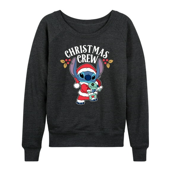 Lilo & Stitch - Christmas Crew - Women's Lightweight French Terry Long Sleeve Shirt