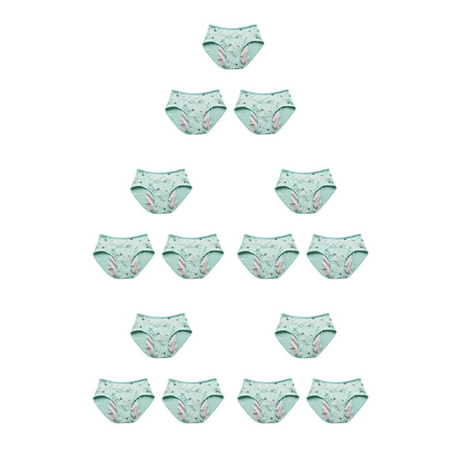 Sonducket 3 uds. Bragas con estampado de dibujos animados para niños, ropa interior menstrual, bragas, lencería, hija, mujer, adolescente, Type2 NO2