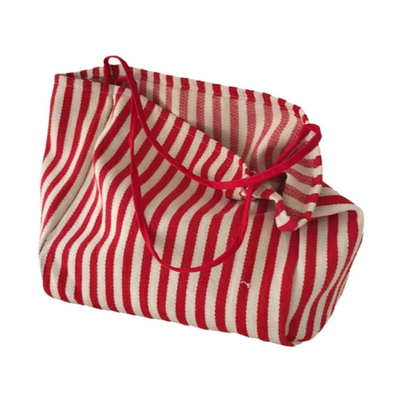 YIEMEEN Multipurpose Striped Canvas Handbag for Women Large Shoulder Bag for Travel