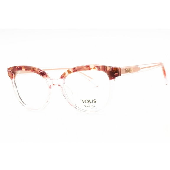 Tous VTOB93V 06MH Women's Shiny Transparent Pink 50mm Eyeglasses