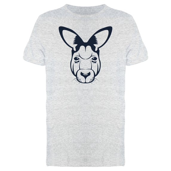 Hipster Face Grunge Kangaroo T-Shirt Men -Image by Shutterstock, Male x-Large