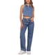 thumbnail image 2 of INSPIRAR CHIC Top de Mujer de Mezclilla con Cuello Halter y Cierre, Sin Mangas, Tops de Jean, Talla M, Azul Claro, 2 of 5