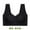 Black, variant on Sleep Bra for Women Front Closure Wireless Nighttime Bra Soft Comfort Vest Top with Gentle Support No Steel Ring Easy On Off Padded Sleepwear Lingerie for Relaxation Plus Size(Complexion Large)
