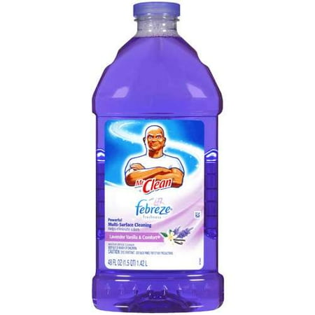 Mr. Clean Powerful Multi-Surface Cleaner With Febreze Freshness, Lavender Vanilla & Comfort, 48 fl oz