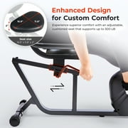 Sunny Health & Fitness Heavy-Duty Recumbent Smart Bike, Home Bicycle Exercise for Adult-Seniors & Free SunnyFit® App Membership - SF-RB4616SMART
