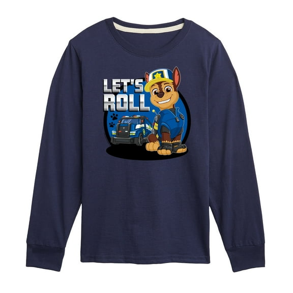 Paw Patrol - Let's Roll Chase - Toddler And Youth Long Sleeve Graphic T-Shirt